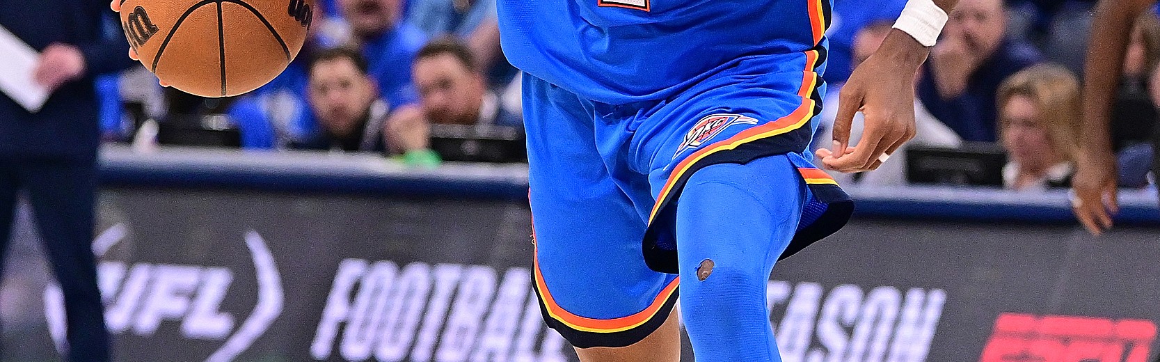 表现高效！雷霆多达3人填满数据栏