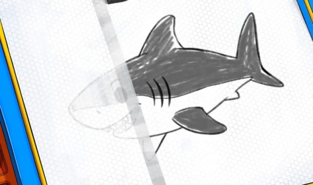 开云线上入口-福建男篮分享明日对阵上海男篮预热海报：一笔抹鲨